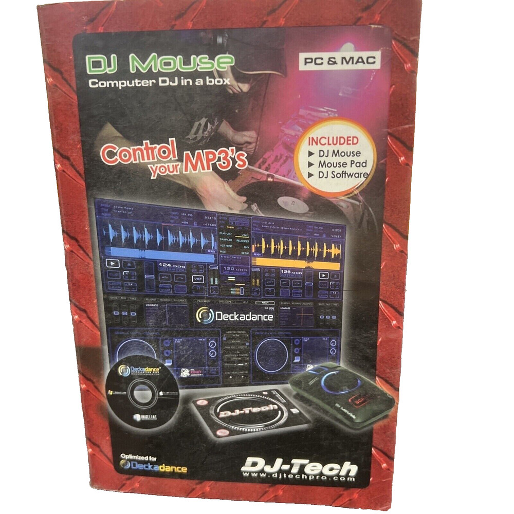 DJ Tech DJ Mouse USB DJ Controller Mouse w/ Deckadance LE Software