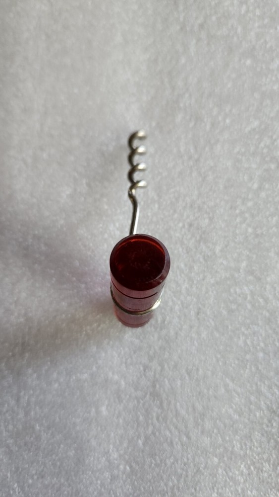Vintage Red Handled Corkscrew