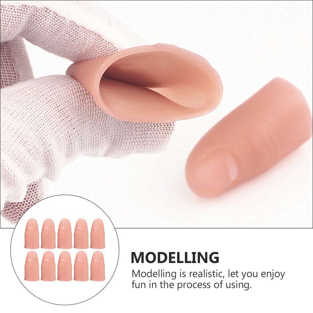 10Pcs False Finger Support Fingertip Protector Silk Thumb Finger