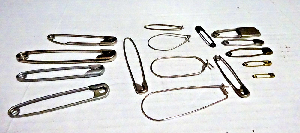 Assorted Diaper Pins, Utility Clip pins