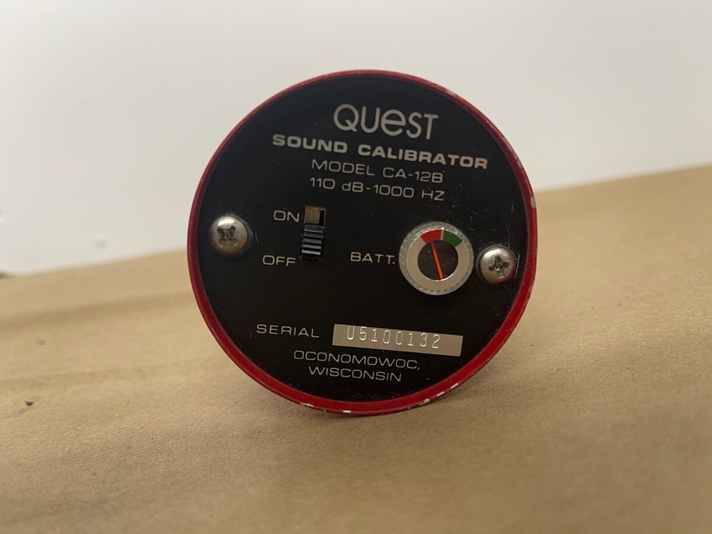 Quest CA-12B Permissible Sound Calibrator