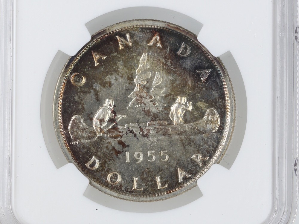 1955 Canada Silver Dollar NGC PL66