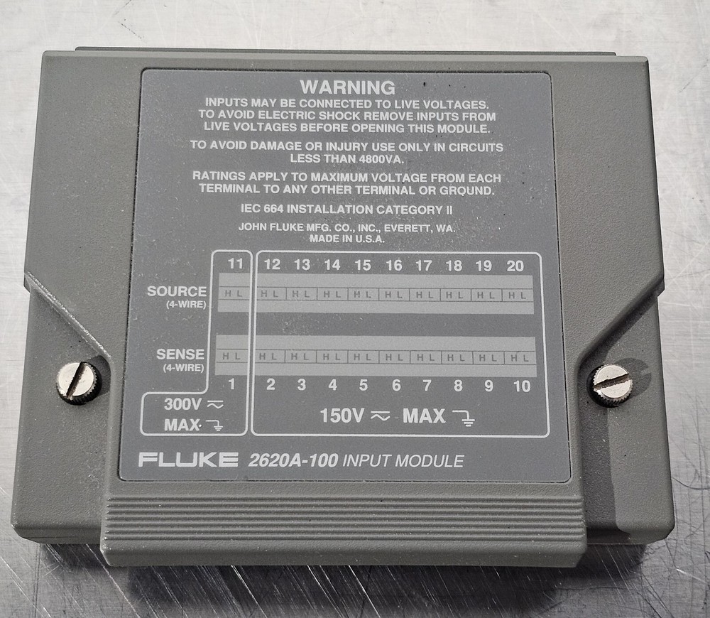 Fluke 2620A-100 Data Logger Input Module