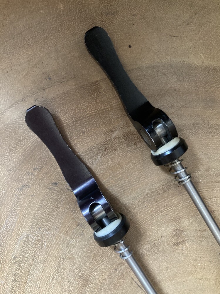 Vtg Control Tech Titanium Skewer Set Black Anodized Front Rear