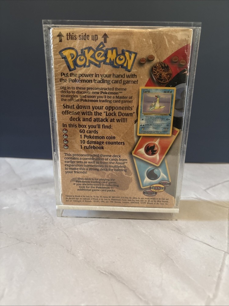 1999 Pokémon Lockdown Theme Deck Fossil Set (Open Box)