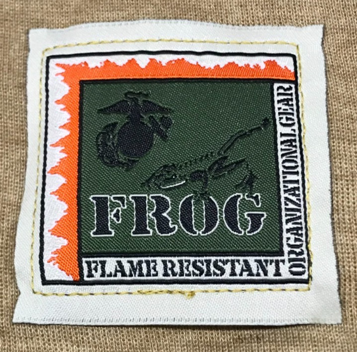 USMC FROG Balaclava Protective Face Shield Fire Resistant Tan OSFM Medium Weight