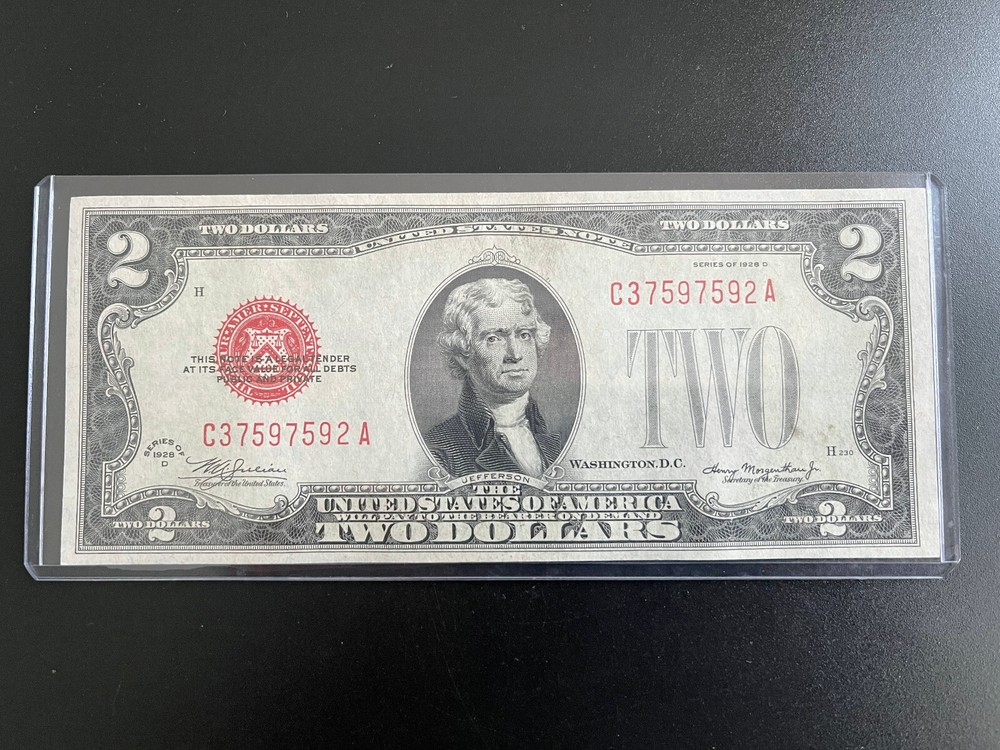 $2 1928 ((D)) UNITED STATES NOTE CHOICE UNC BU NOTE