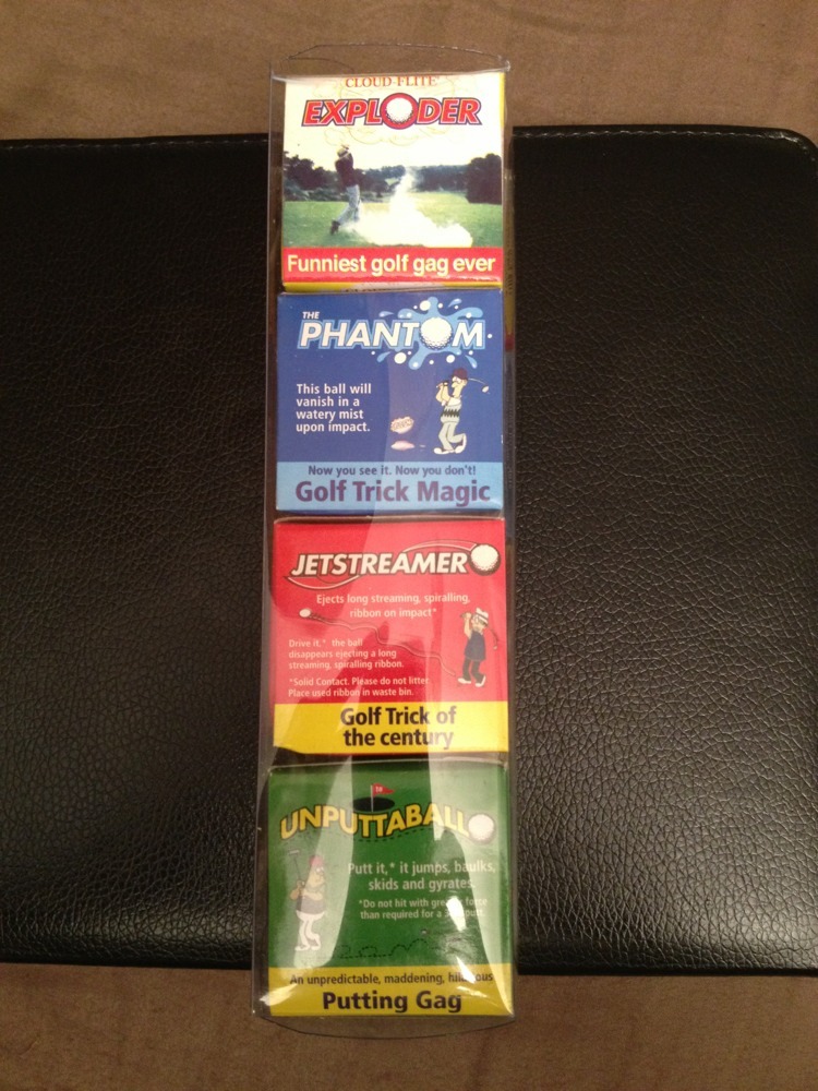 Trick Golf Ball Gift Pack Perfect Fo Any Golfer Great Laugh Exploder Phantom Etc