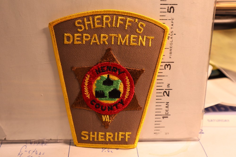 police patch   HENRY COUNTY SHERIFF VIRGINIA