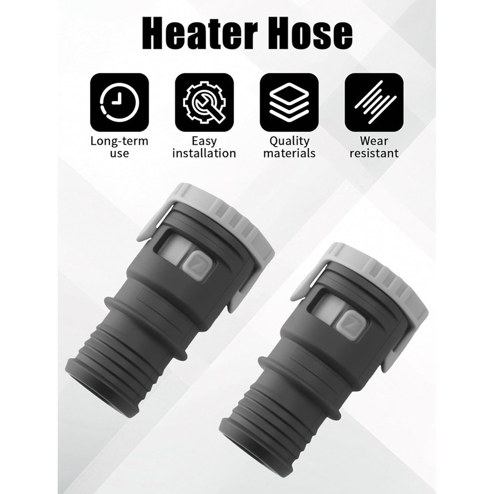 2PCS Heater Hose Connector for Focus 2L 2012-2016,Escape 2.0L4877