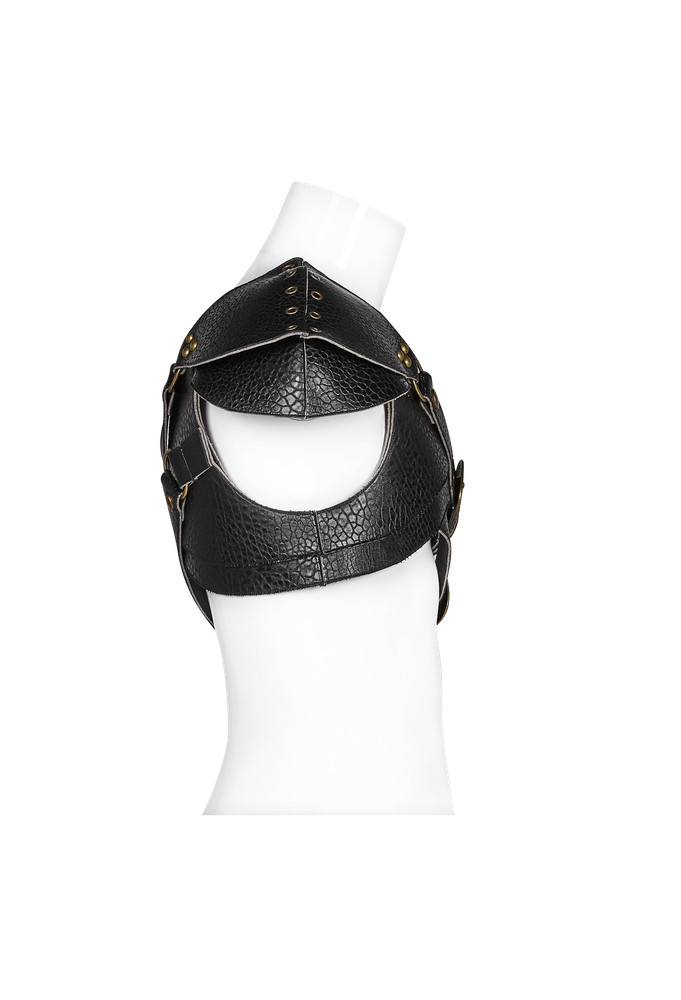 Man‘S Black Steampunk Thick Three-Dimensional Armor Oneshoulder Armor Accessory