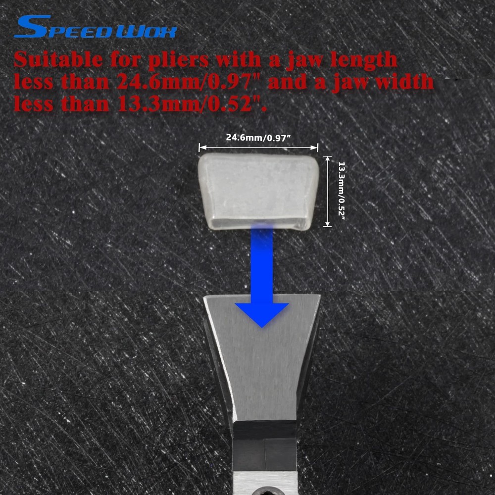 8 Pcs Replacement Rubber Tips Kit for Standard Glass Running Pliers Breaking ...