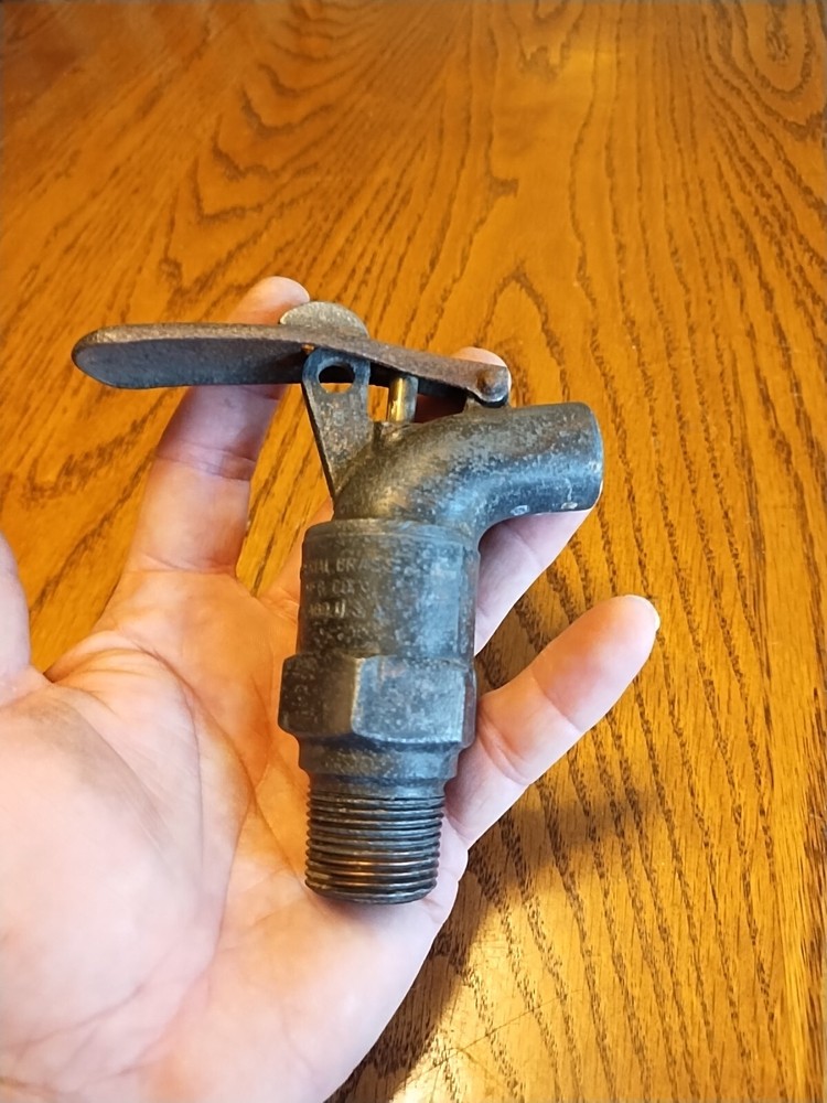 Sette Spigot Imperial Brass Mfg. 1" Thread Lock Spring Handle USA