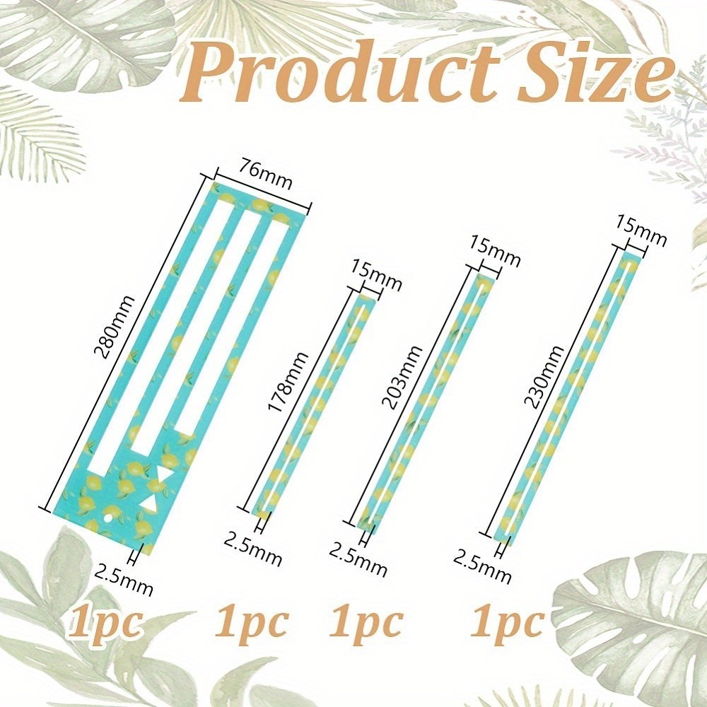 1set Acrylic Sewing Tool Organizer Board Rectangle Medium Turquoise