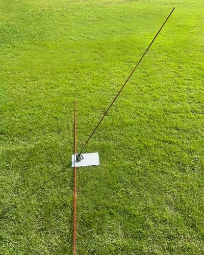 Golf Alignment Stick Training Aid Set - Upgraded Metal Rods with Foldable