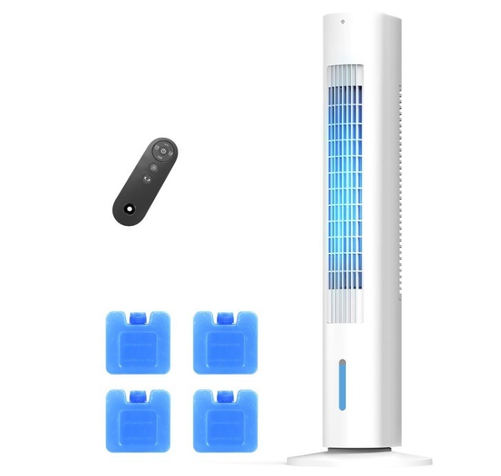 Windowless Portable Air Conditioner Fan 35" Evaporative Air Cooler with Remote