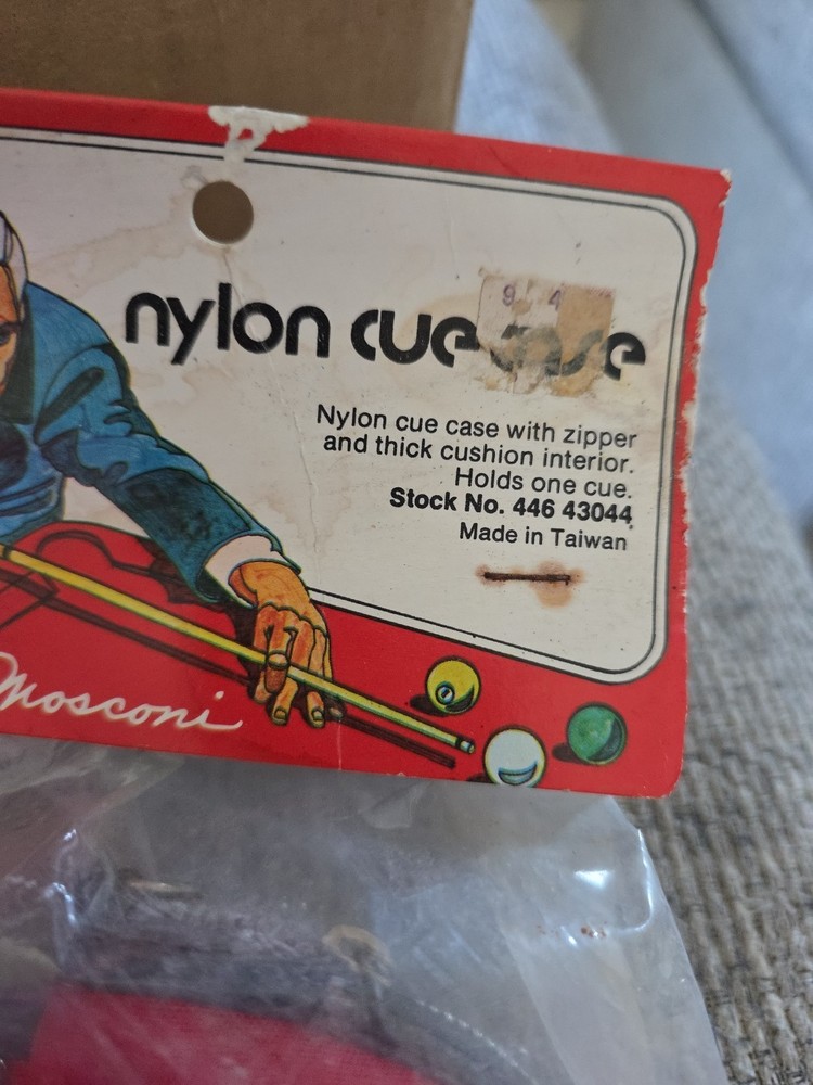 Willie Mosconi Cue Case ..Red Still In Package