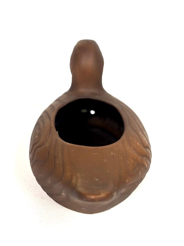 12" Long Brown Ceramic FTD Duck 1981