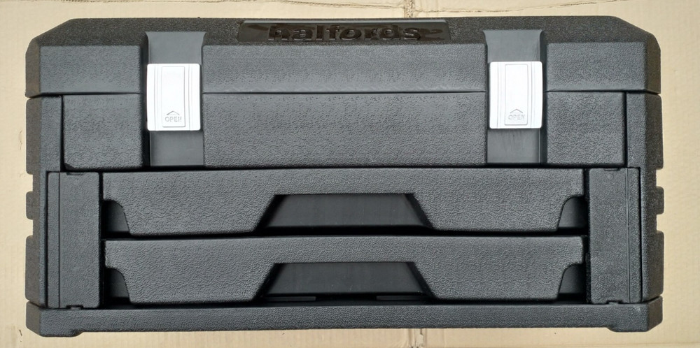 Halfords Tool Box, Black