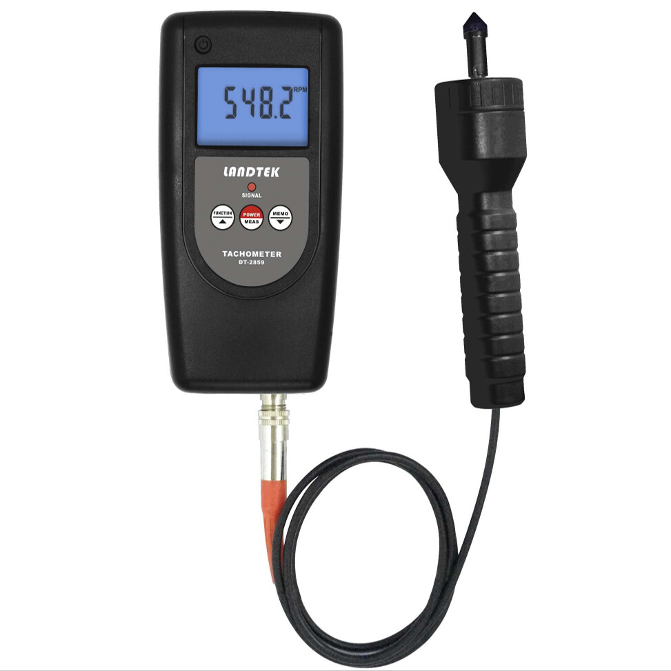 LANDTEK DT-2859 Digital Tachometer rotative velocity surface speed frequency ✦KD