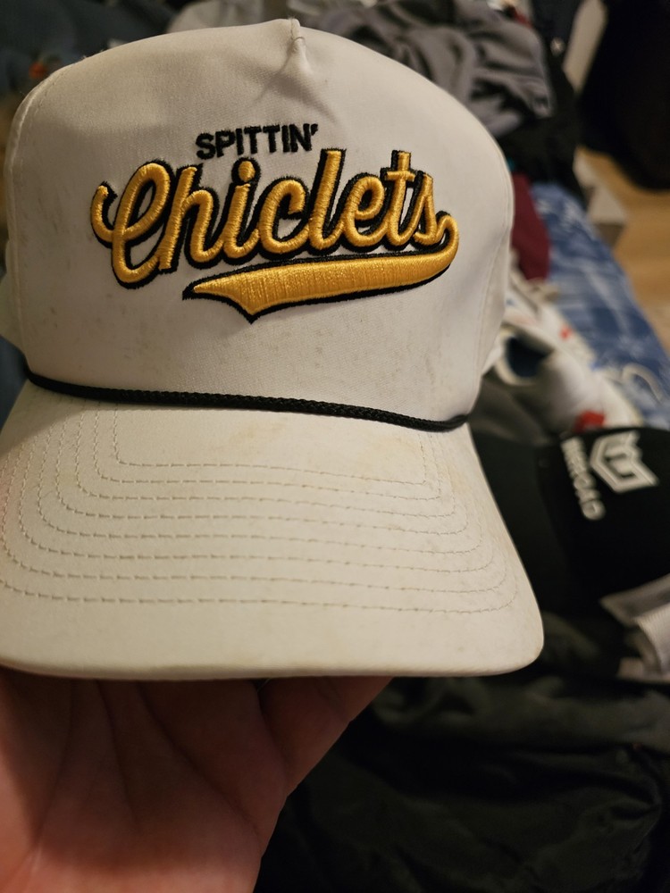 Spittin Chiclets Snapnack White Golf Hat