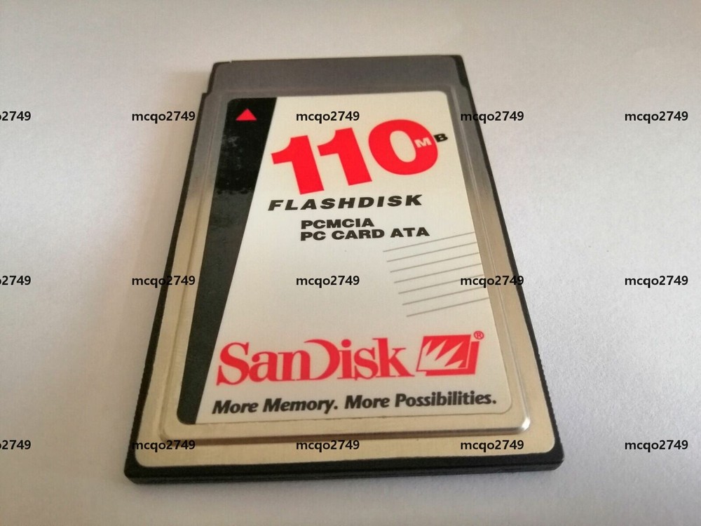 Sandisk 110MB FLASHDISK  PCMCIA PC CARD  FLASH CARD