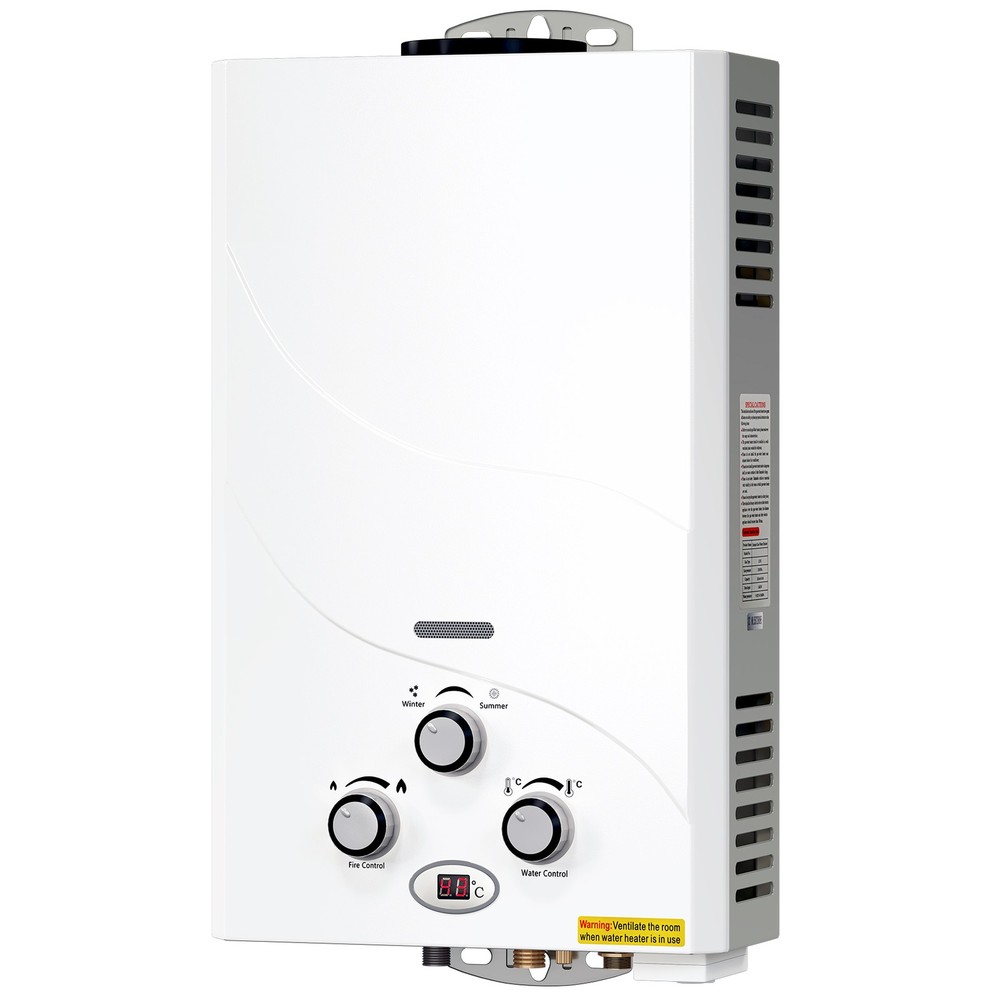 8L Propane Tankless Water Heater Gas LPG On Demand Water Heater Water Boiler