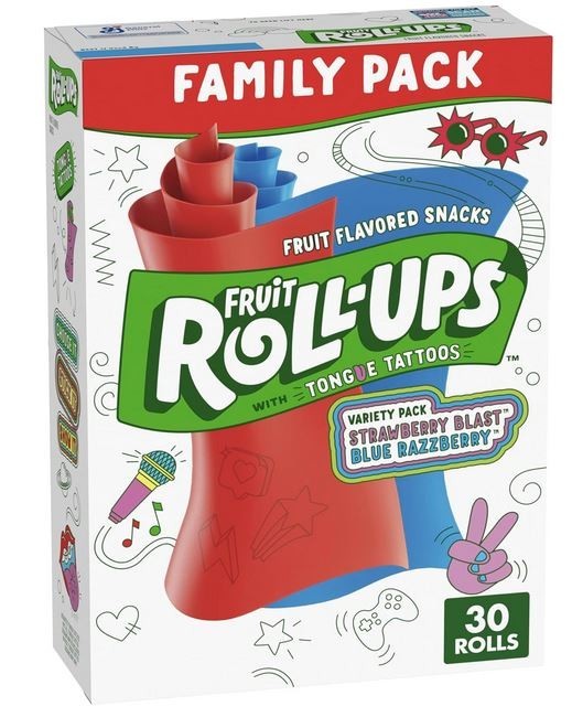 Fruit Roll-Ups Fruit Flavored Snacks, Variety Pack, 30 Ct, 15 oz