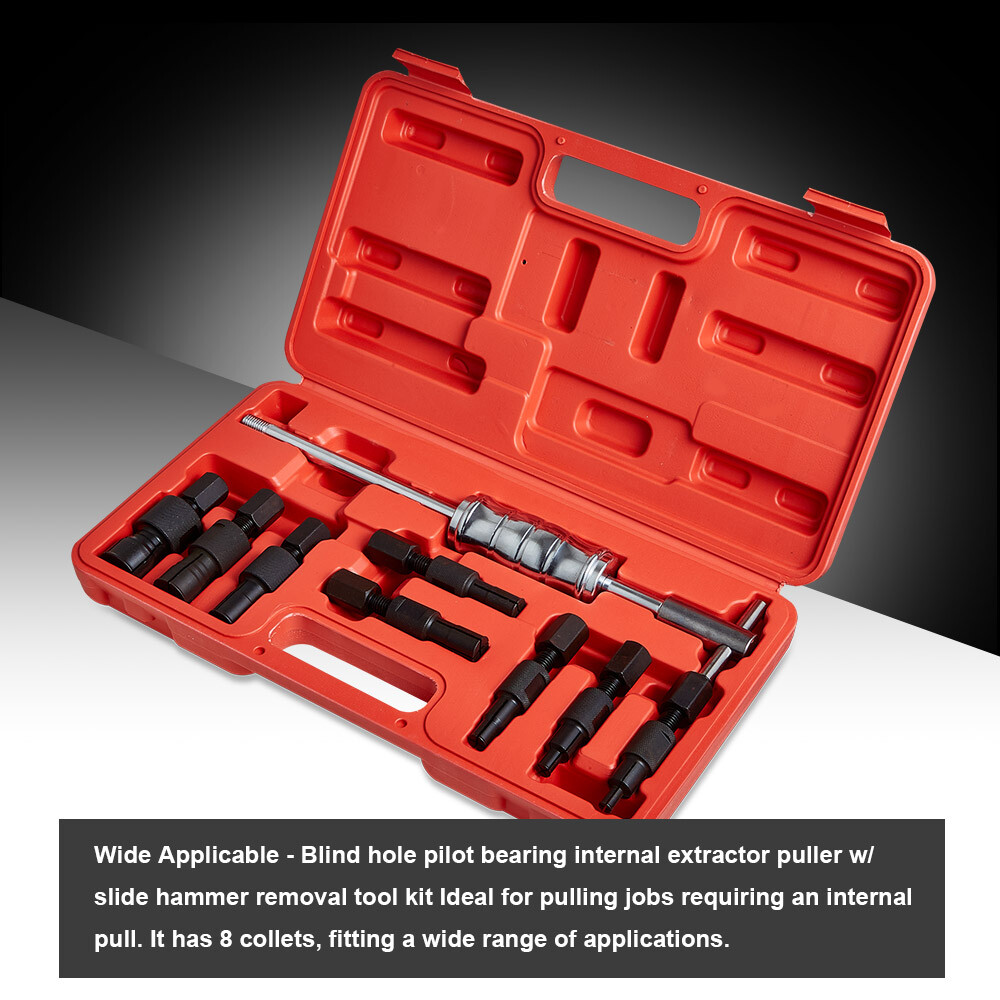 Blind Hole Inner Pilot Bearing Puller Remover Slide Hammer Internal Tool Kit 9pc