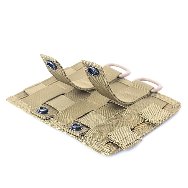 Hook & loop Panel MOLLE Cloth Patch for Tactical Vest Pouch Converter Adapter