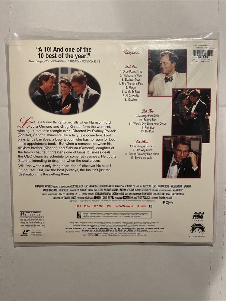 Sabrina (Laserdisc, 1996)