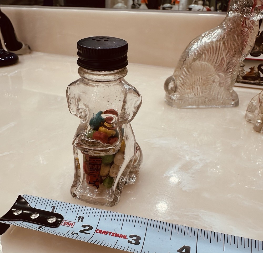Glass Candy Containers And Book