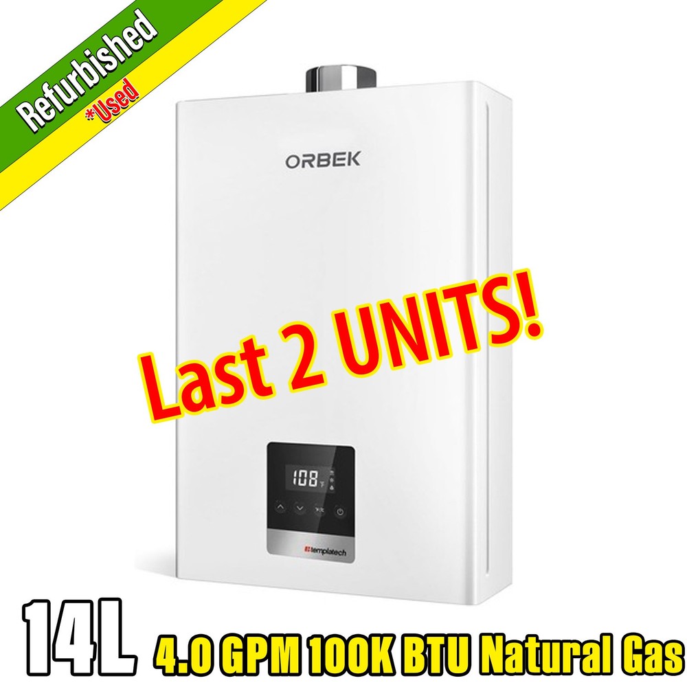 【90% NEW】Natural Gas 14L 4.3GPM Water Heater Tankless On-Demand Instant Boiler