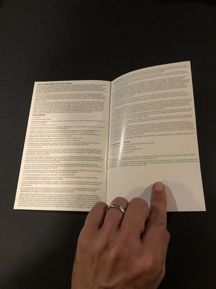 torino 2006 ps2 Manual only