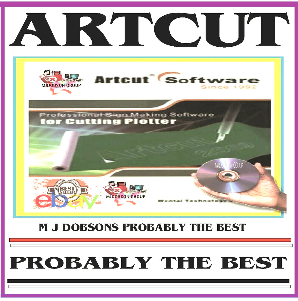 ARTCUT 2009 Vinyl Cutting Plotter Software Sign Making Subscription Free