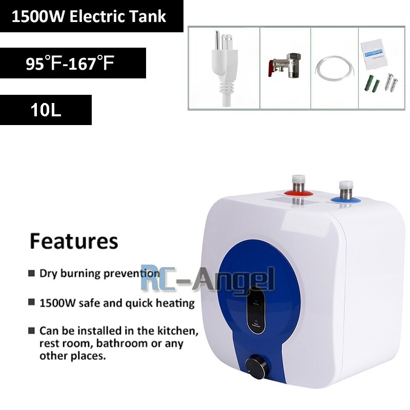 10L Mini Hot Tank Electric Water Heater Kitchen Bathroom Home 95°F-167°F US 110V
