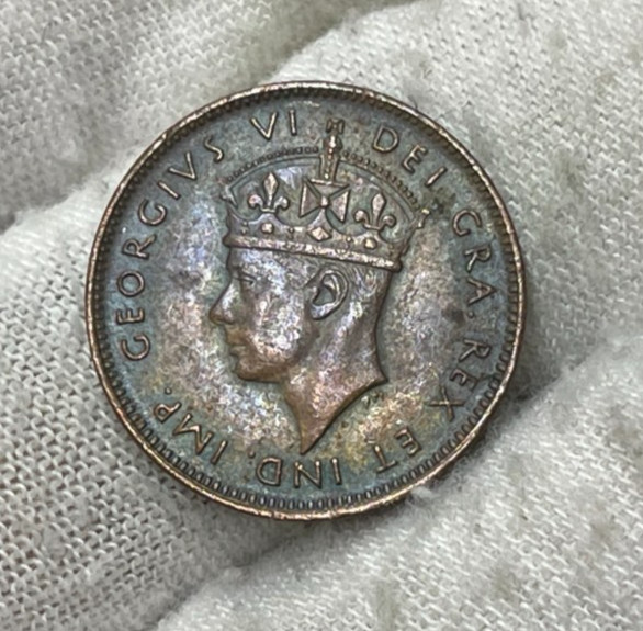 1944 Canada Newfoundland One Cent Coin High Grade