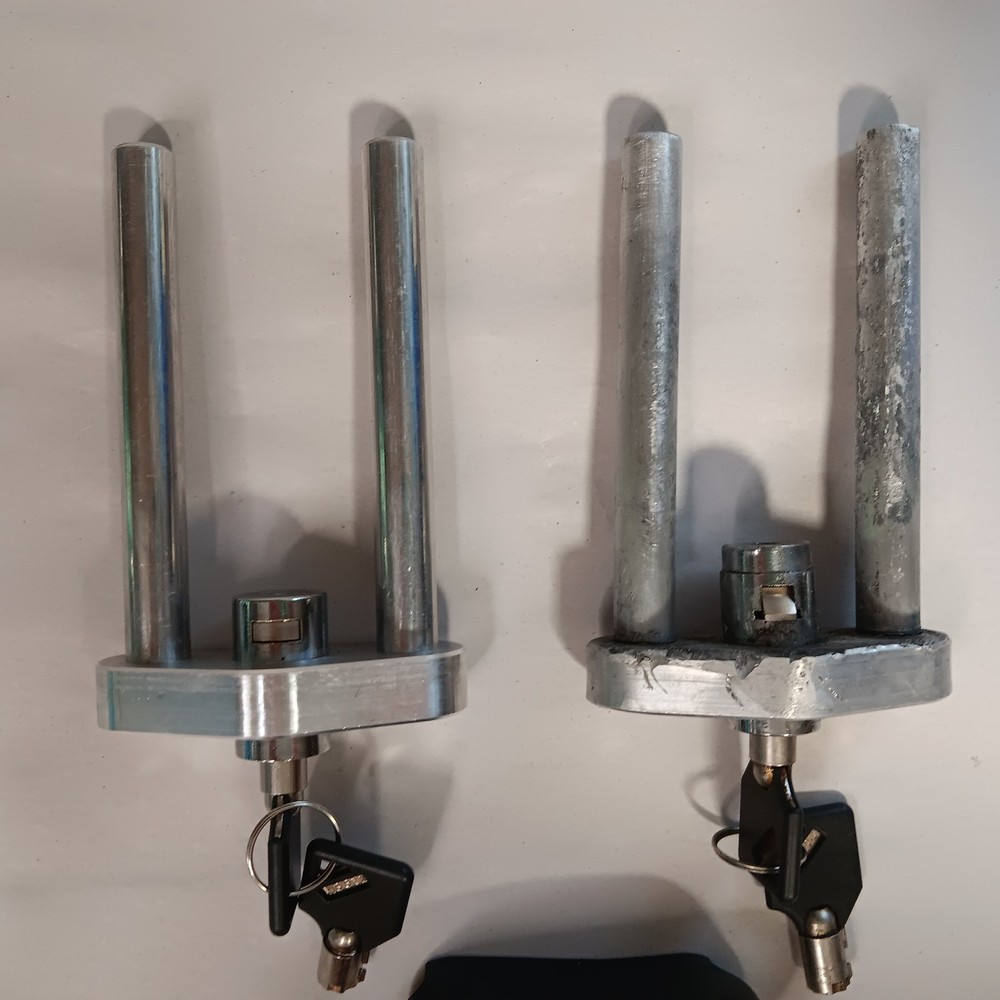 Dual Pin Hitch Lock and Key Sets
