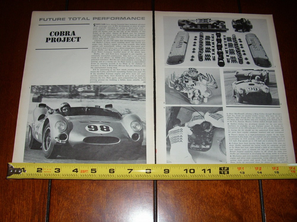 1964 SHELBY COBRA  ORIGINAL ARTICLE