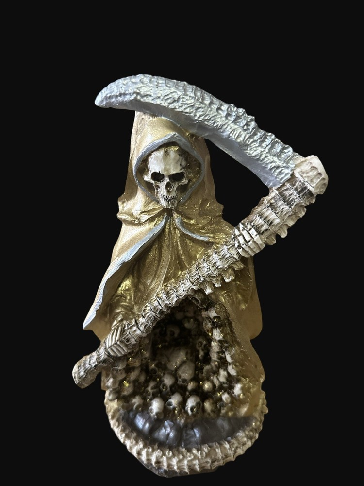 Santa Muerte Deseo * Oro * Curada 10”
