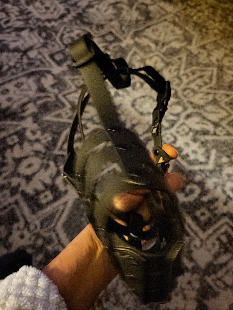 Medium, Blk, Lg. Dog Basket Muzzle. No Barking, Chewing