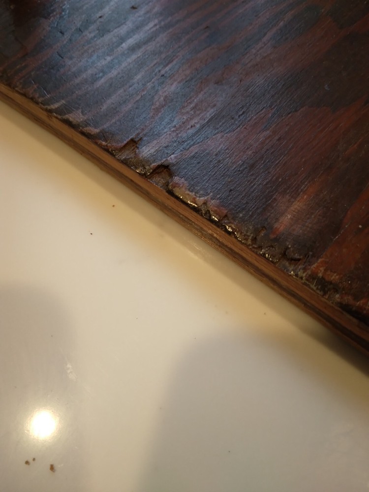 Primitive wood stool. Handmade/sturdy