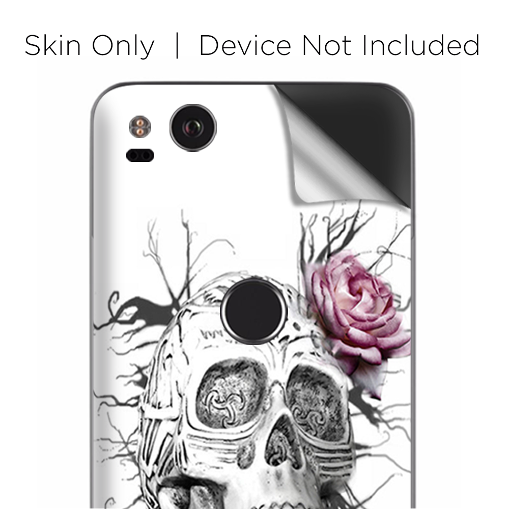 Google Pixel 2 Skins Decal Wrap Roses in Skull