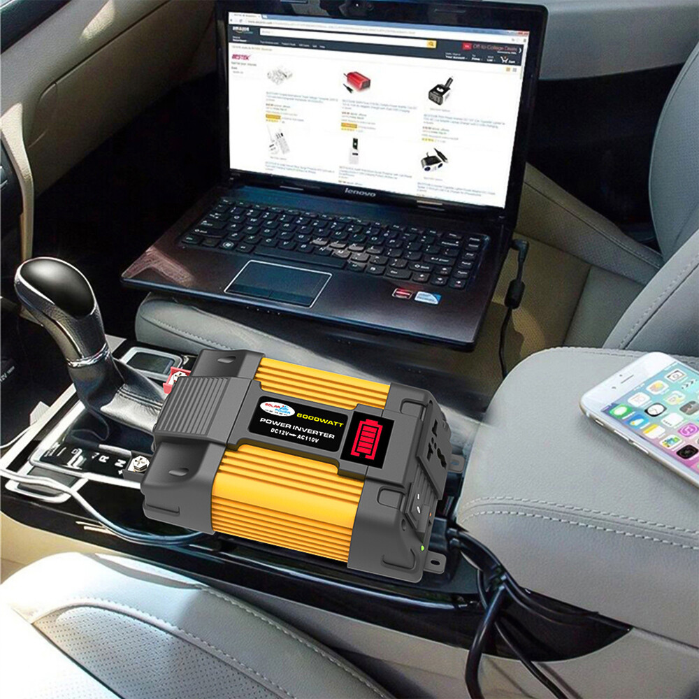 6000W Complete Solar Panel Kit Solar Power Generator 100A Home 110V Grid System