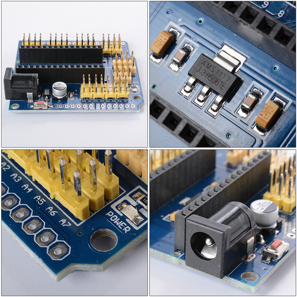 Nano 3.0 Micro-Controller ATMEGA328P + I / O Expansion Shield Module