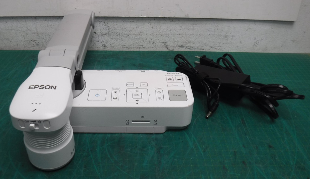 Epson ELPDC21 Document Camera with Power Supply – No USB Cable –Visual Presenter