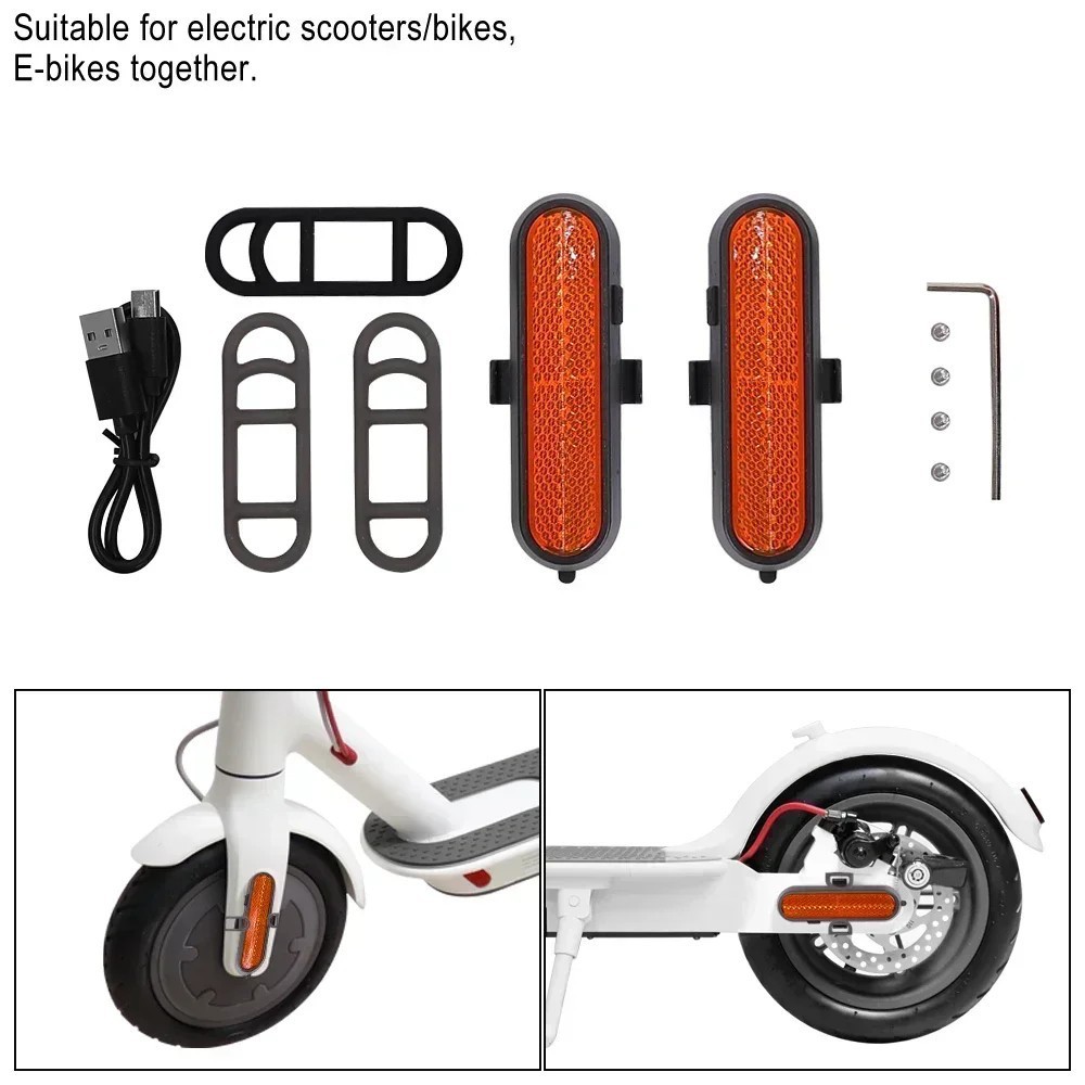 Remote Control LED Turn Signal Light Warning For E-Scooter Bicycle Accessories
