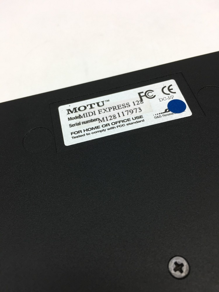 MOTU MIDI Express 128 USB MIDI Interface w/ Manual & Cable Tested Excellent