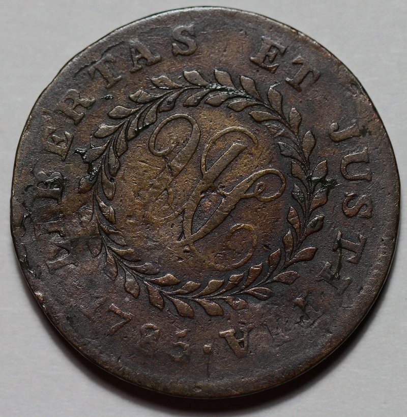 1785 Nova Constellatio, Pointed Rays, Colonial Copper