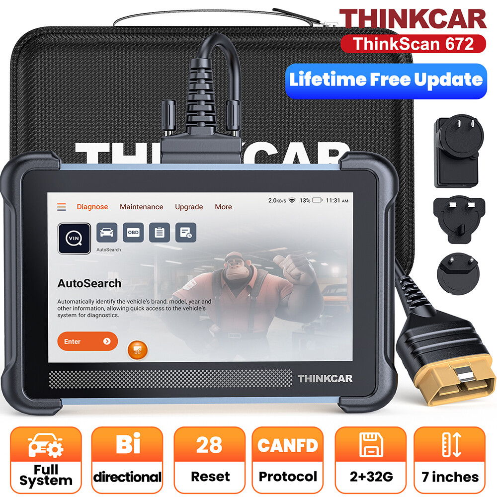 THINKSCAN 672 689 Bidirectional OBD2 Scanner All System Diagnostic Coding Tool